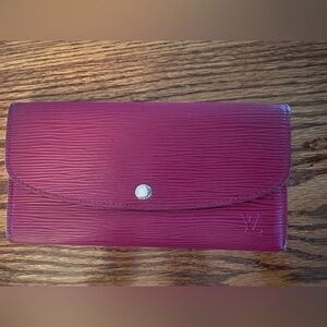 Louis Vuitton Fuchsia Epi Leather Emilie NM Wallet